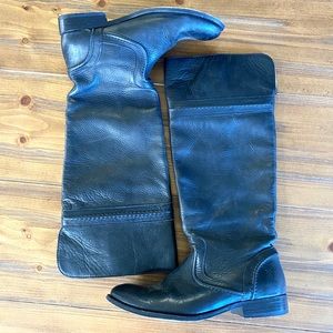 FRYE Melissa Trapunto Boots Black 8.5
